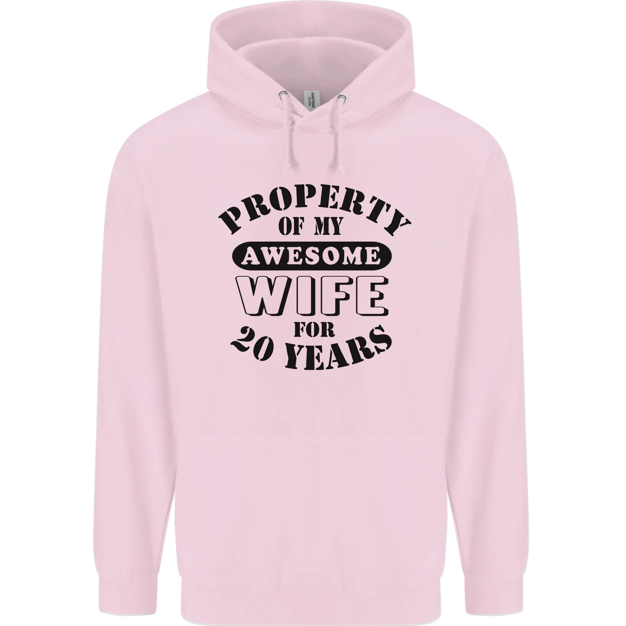 20th Wedding Anniversary 20 Year Funny Wife Mens 80% Cotton Hoodie