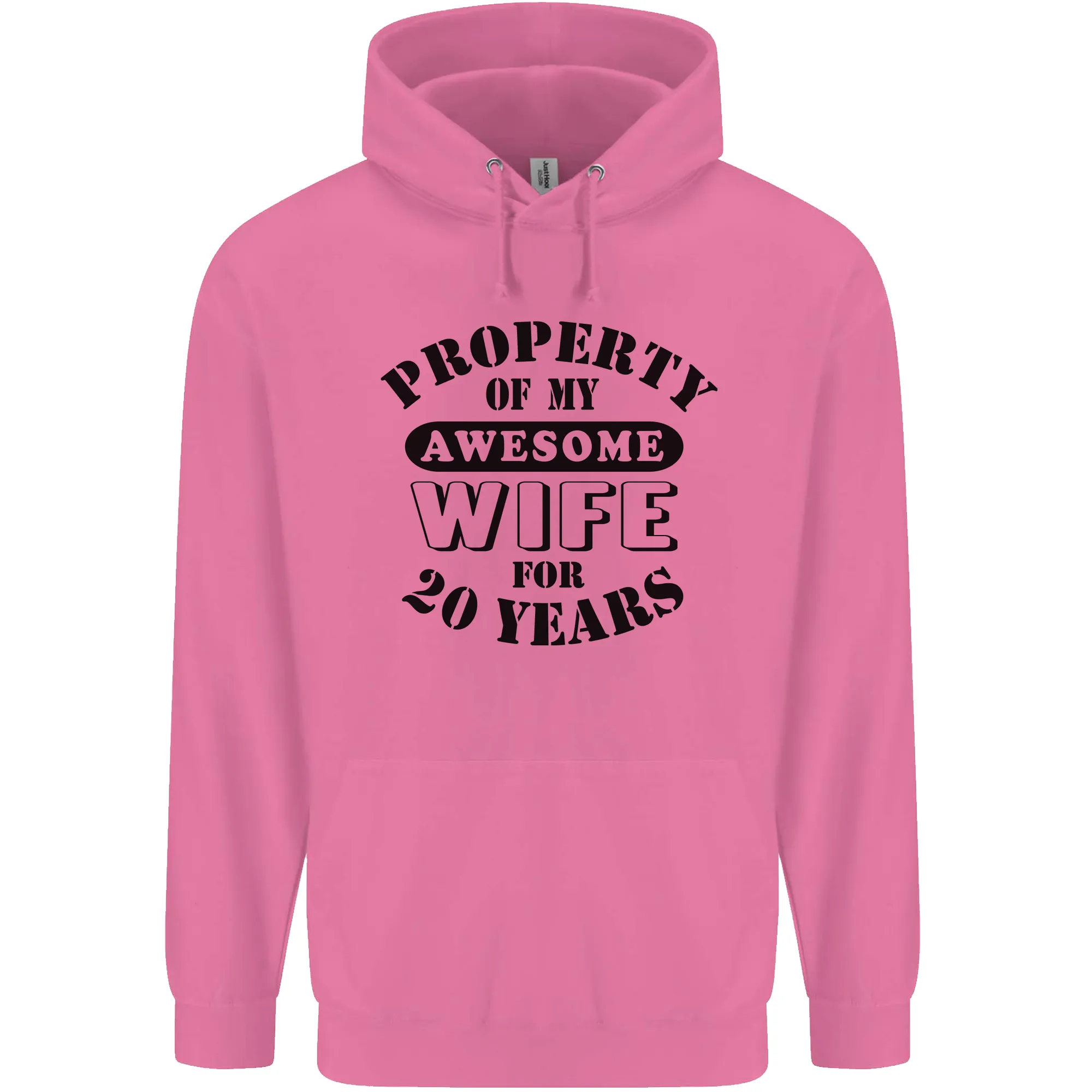 20th Wedding Anniversary 20 Year Funny Wife Mens 80% Cotton Hoodie