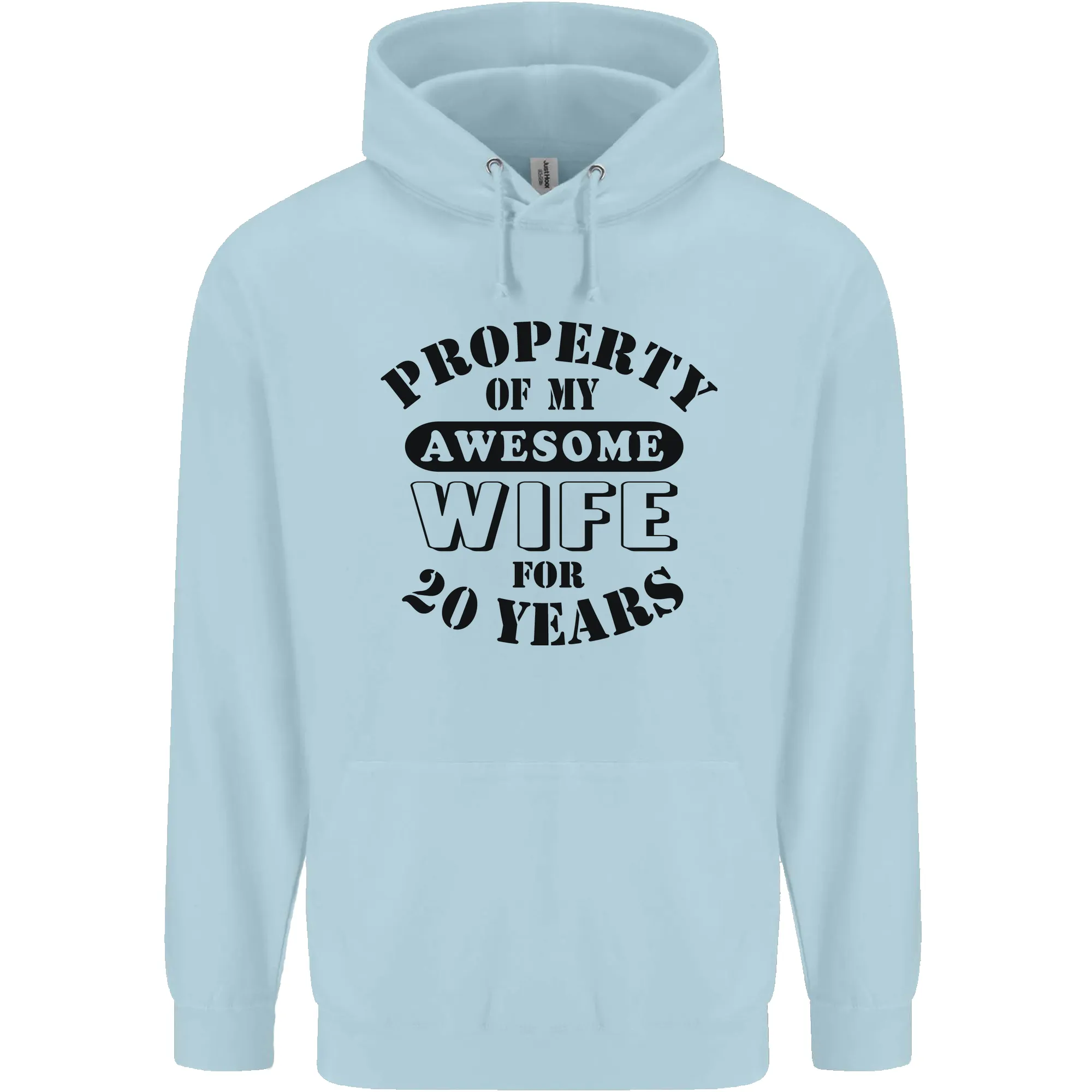 20th Wedding Anniversary 20 Year Funny Wife Mens 80% Cotton Hoodie