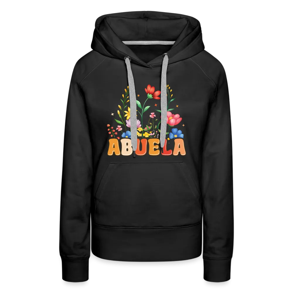 Abuela Women’s Premium Hoodie with Floral Design