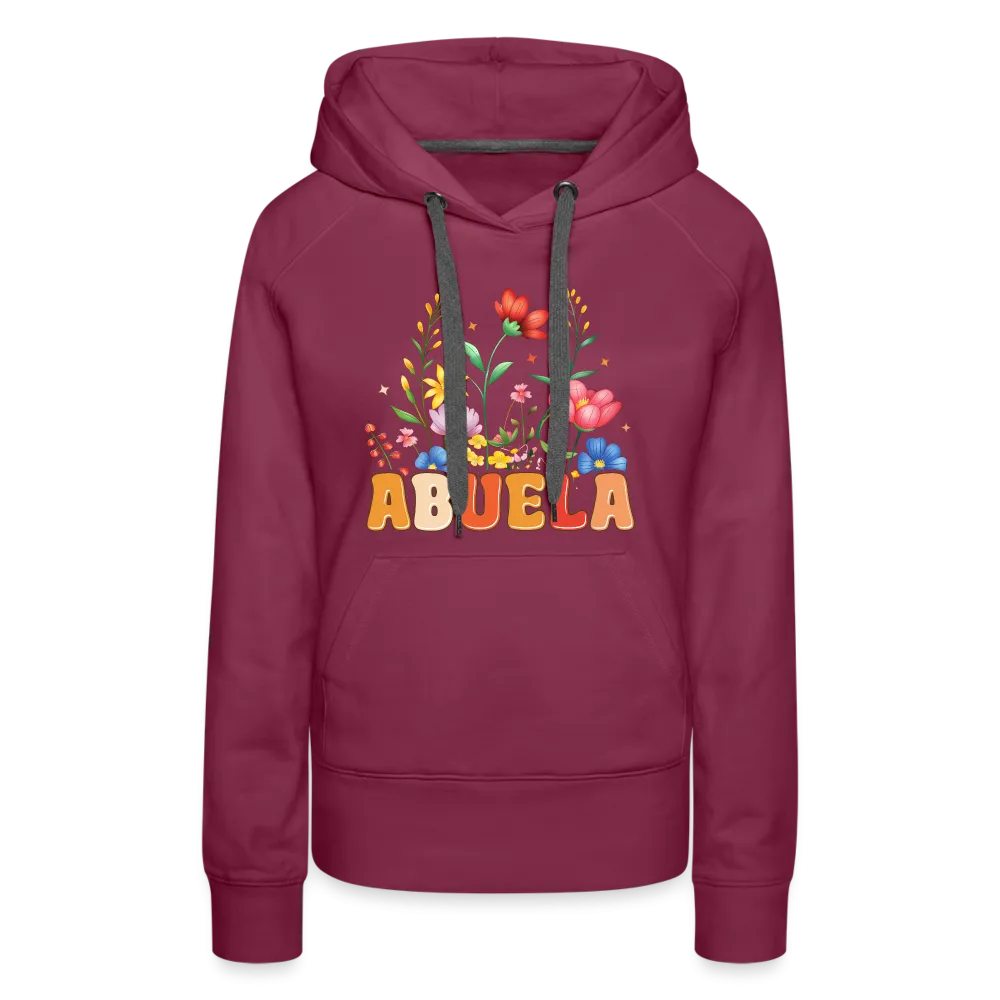 Abuela Women’s Premium Hoodie with Floral Design