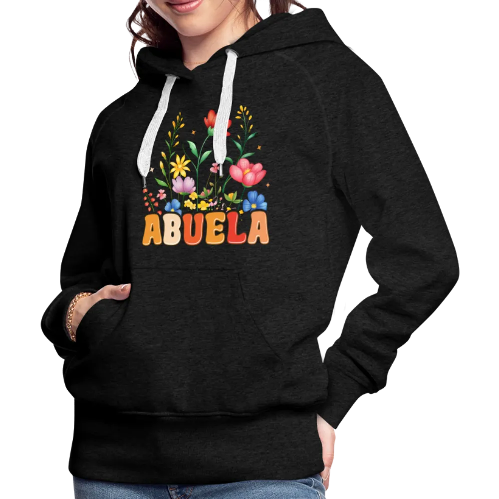 Abuela Women’s Premium Hoodie with Floral Design