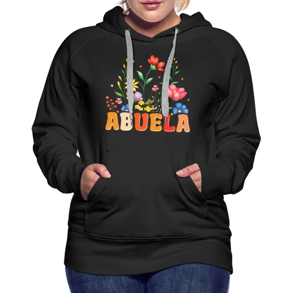 Abuela Women’s Premium Hoodie with Floral Design