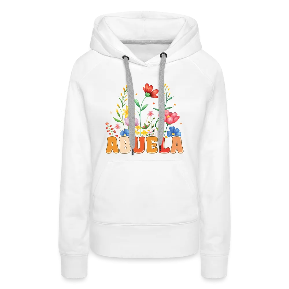 Abuela Women’s Premium Hoodie with Floral Design