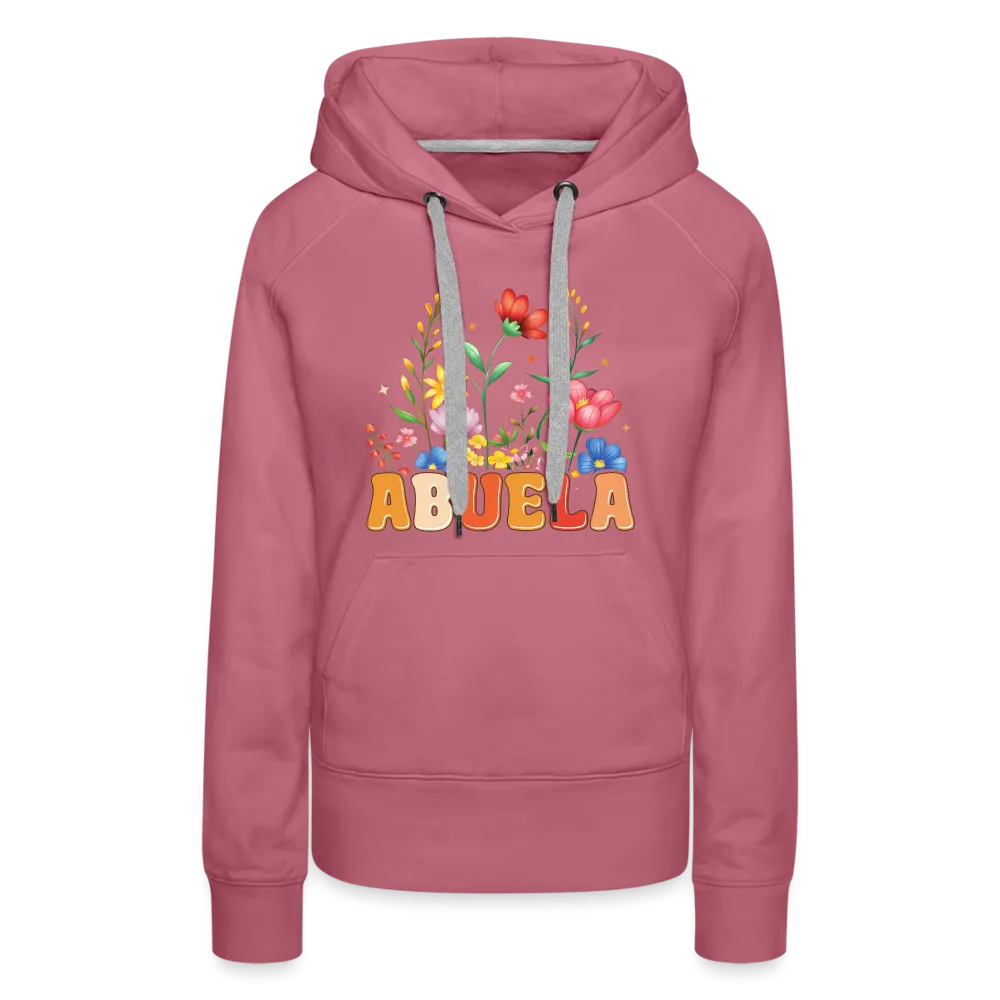 Abuela Women’s Premium Hoodie with Floral Design