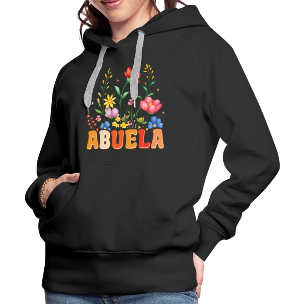 Abuela Women’s Premium Hoodie with Floral Design