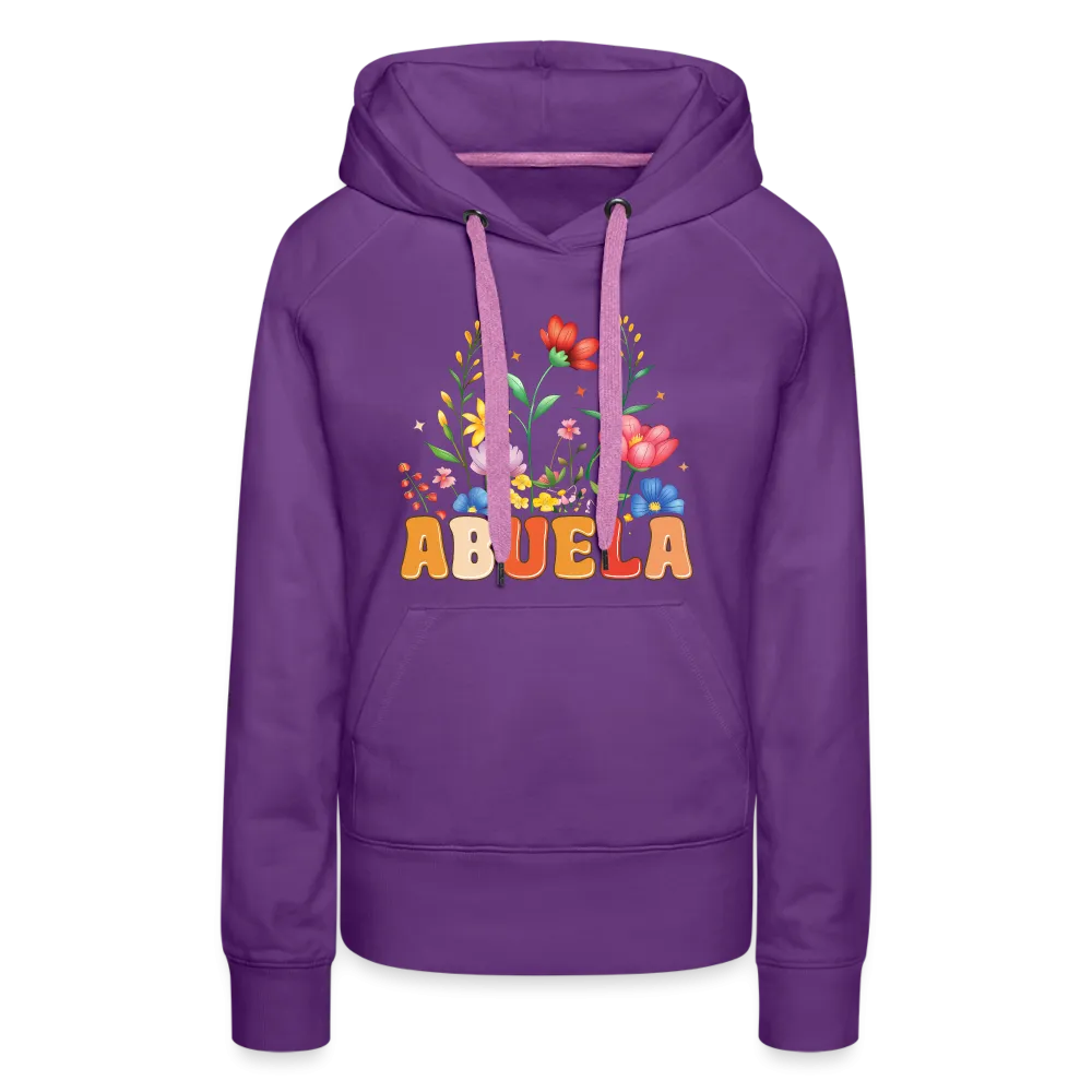 Abuela Women’s Premium Hoodie with Floral Design