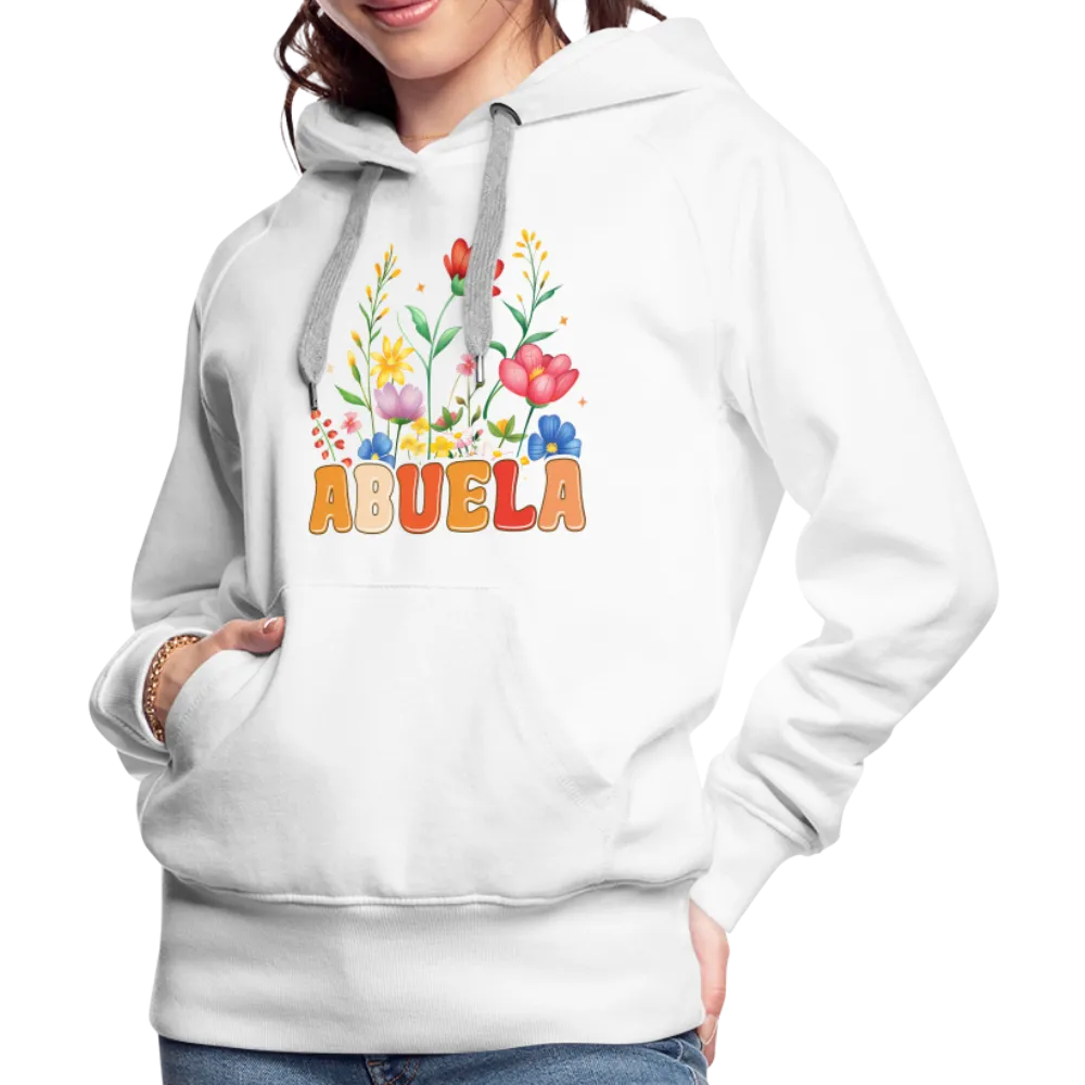 Abuela Women’s Premium Hoodie with Floral Design