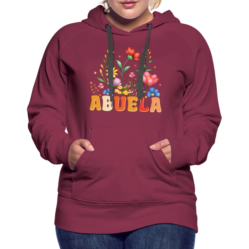 Abuela Women’s Premium Hoodie with Floral Design