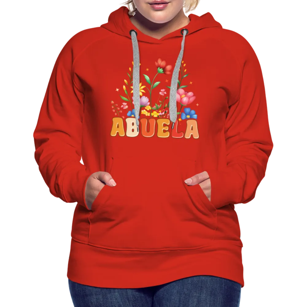 Abuela Women’s Premium Hoodie with Floral Design