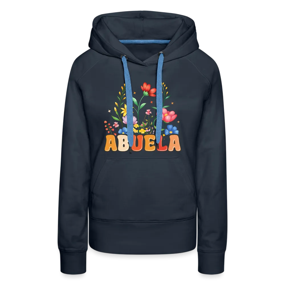 Abuela Women’s Premium Hoodie with Floral Design