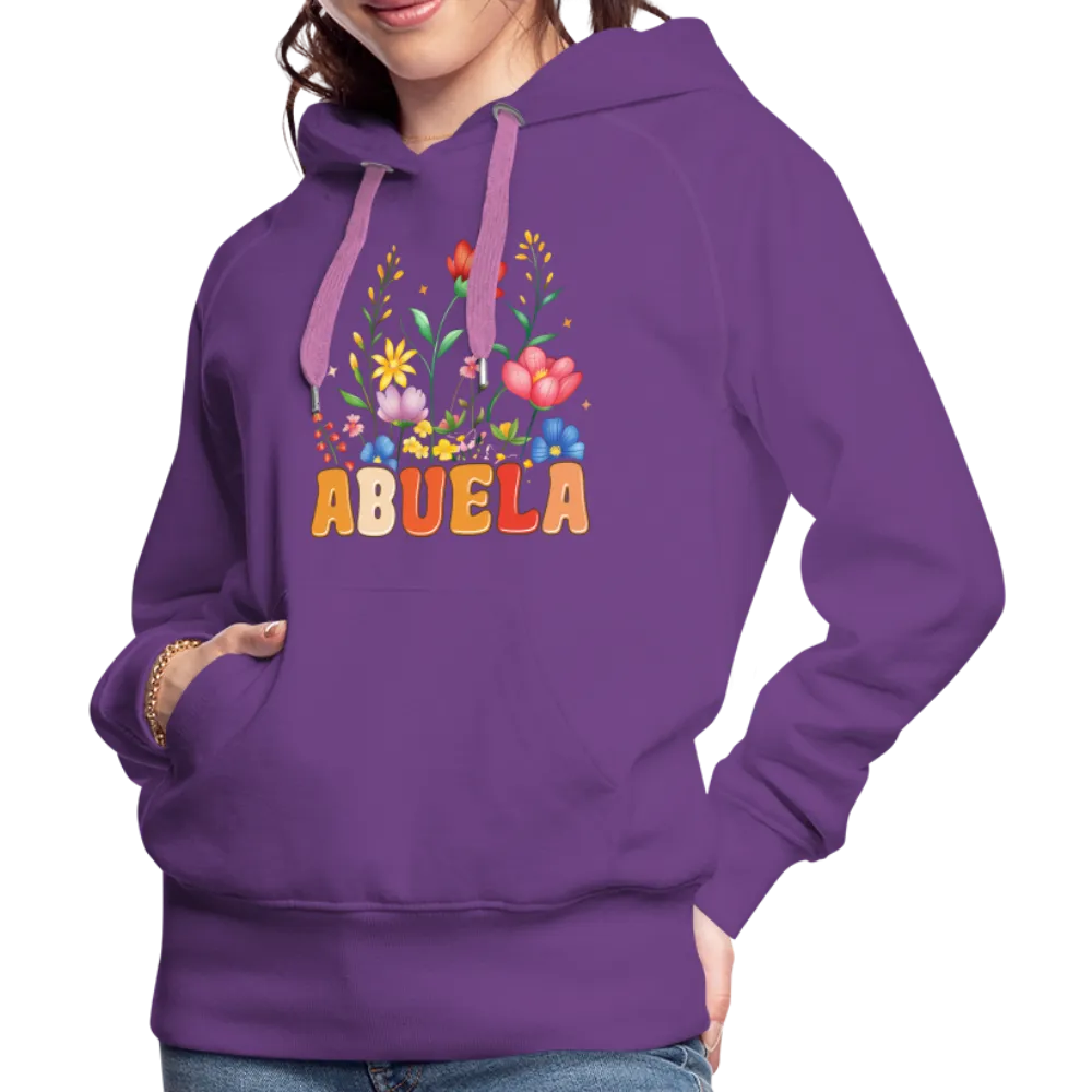 Abuela Women’s Premium Hoodie with Floral Design