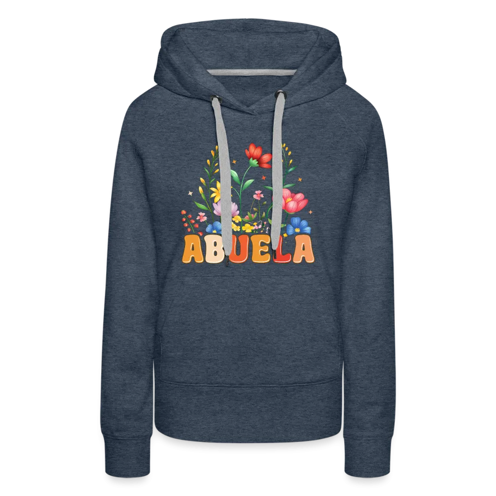 Abuela Women’s Premium Hoodie with Floral Design