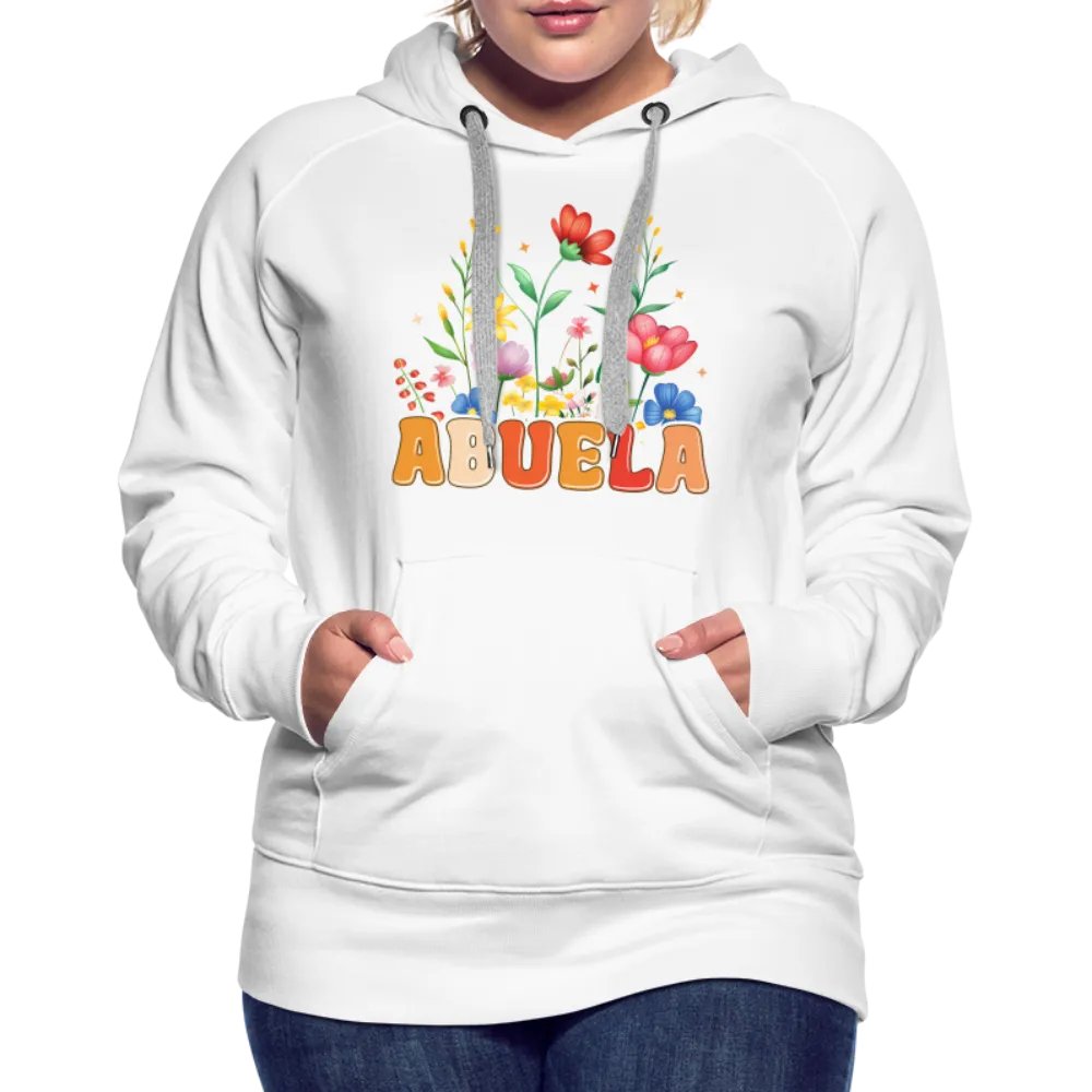 Abuela Women’s Premium Hoodie with Floral Design