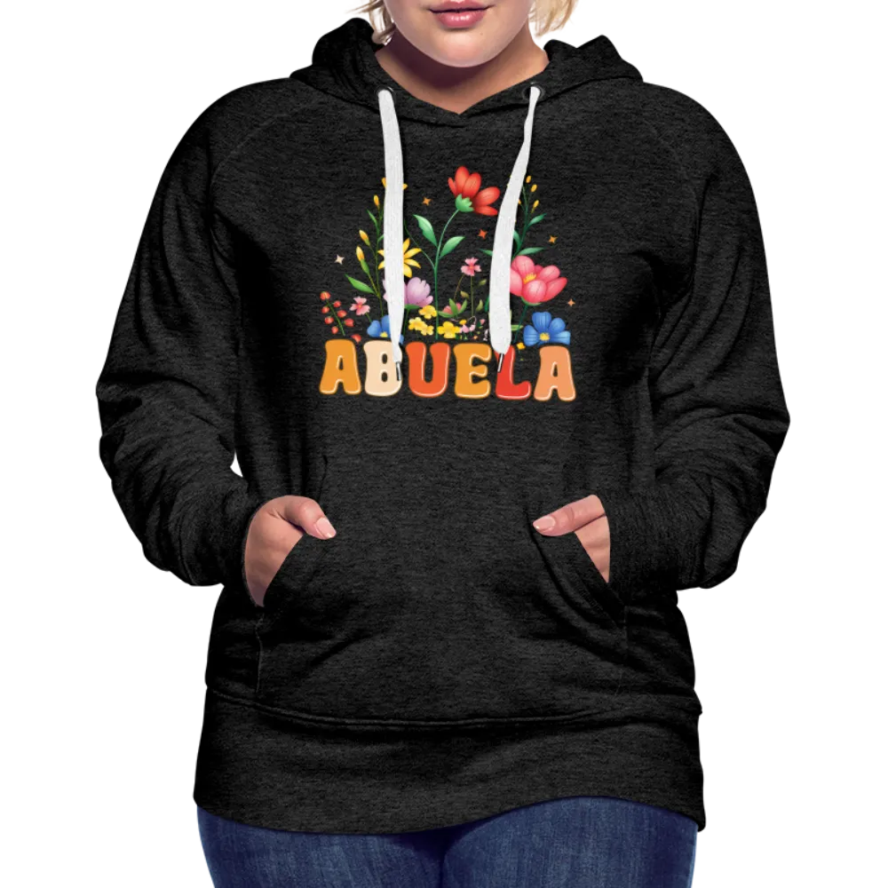 Abuela Women’s Premium Hoodie with Floral Design