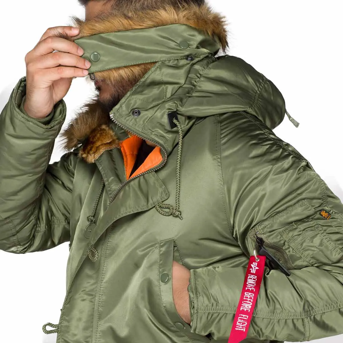 Alpha Industries N3B Slim Fit Parka VF 59 Sage Green