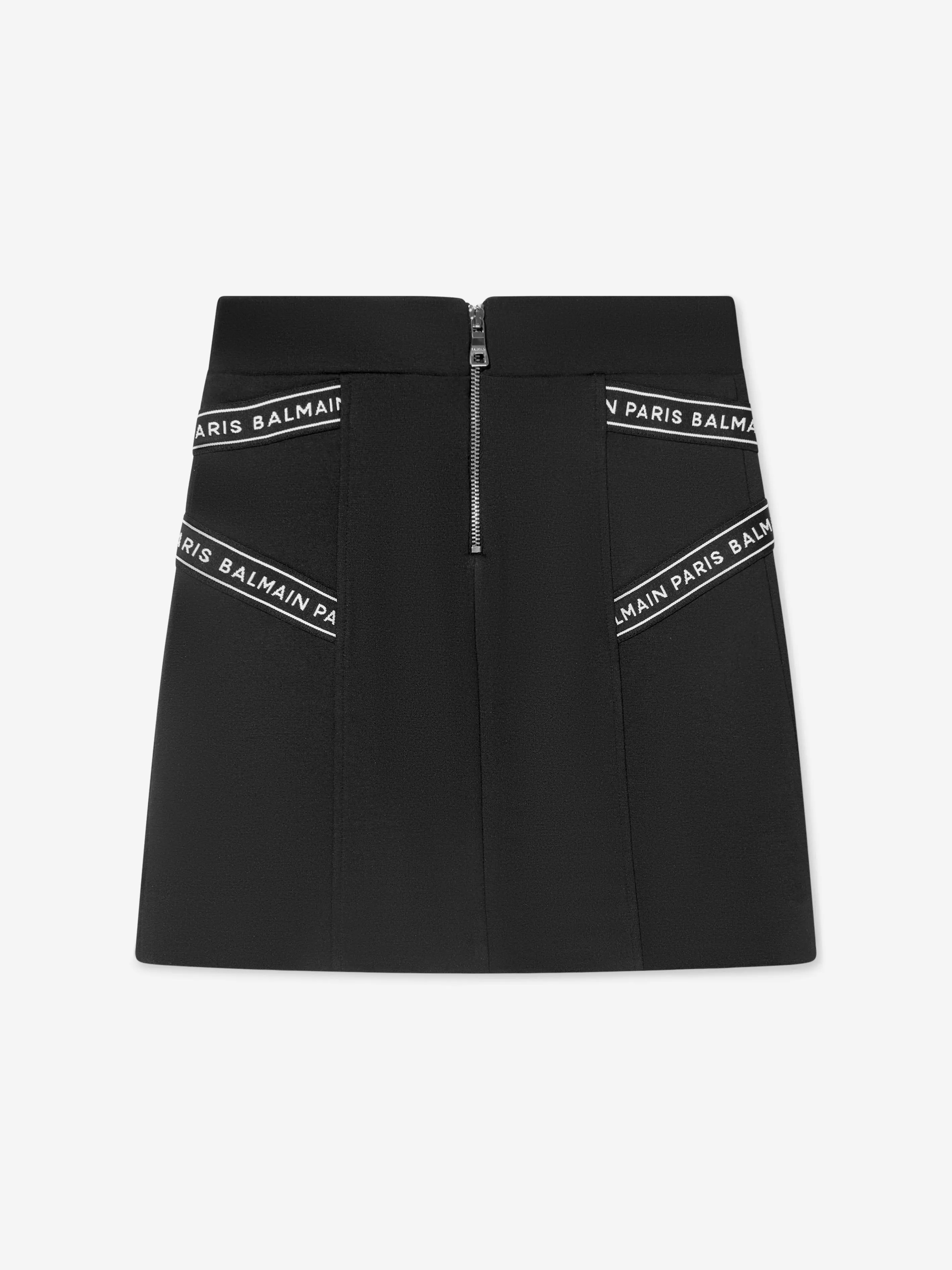 Balmain Girls Milano Skirt in Black