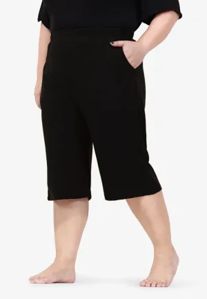 Beatrice Home Cotton Bermuda Shorts - Black