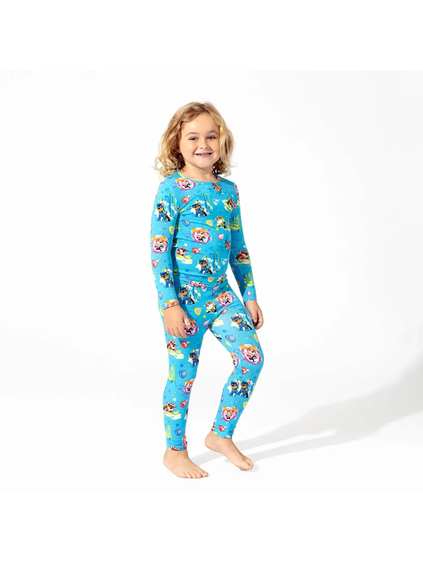 Bellabu Bear x Paw Patrol Mighty Movie - Mighty Pups Kids Bamboo Pajamas