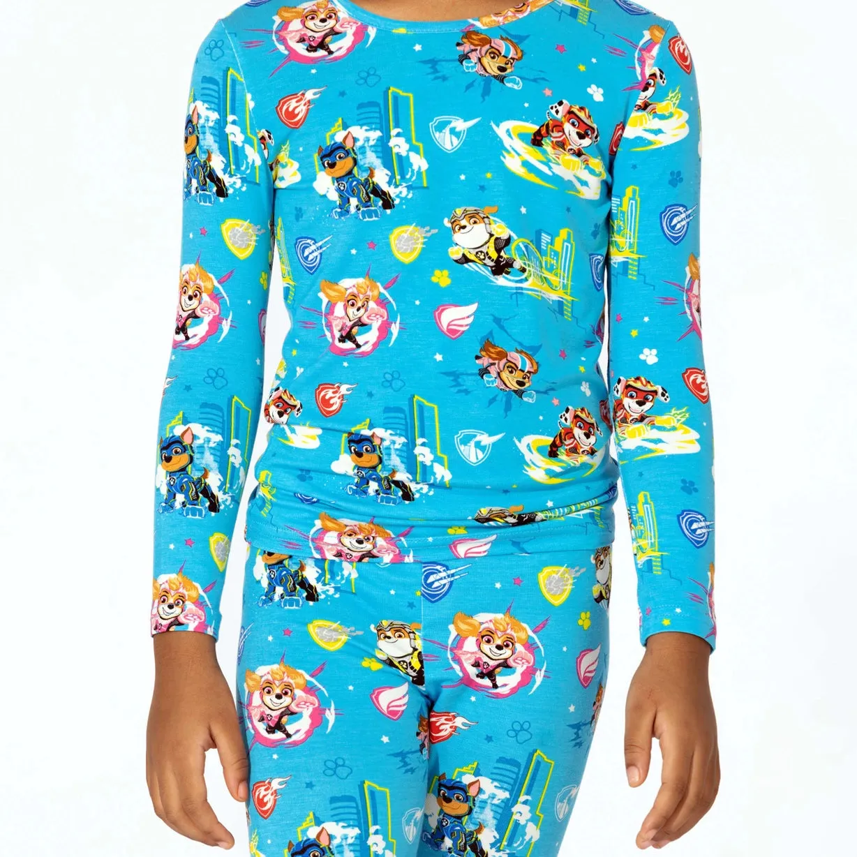 Bellabu Bear x Paw Patrol Mighty Movie - Mighty Pups Kids Bamboo Pajamas