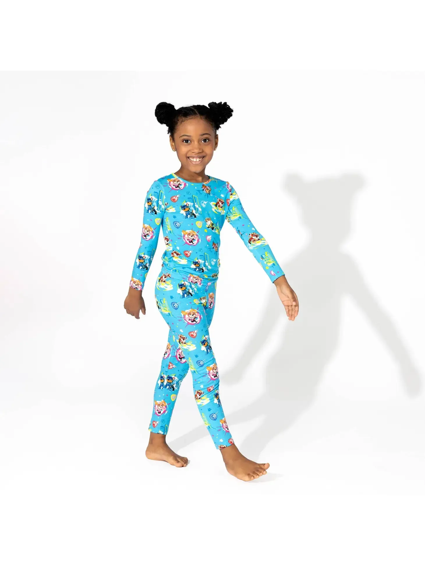 Bellabu Bear x Paw Patrol Mighty Movie - Mighty Pups Kids Bamboo Pajamas