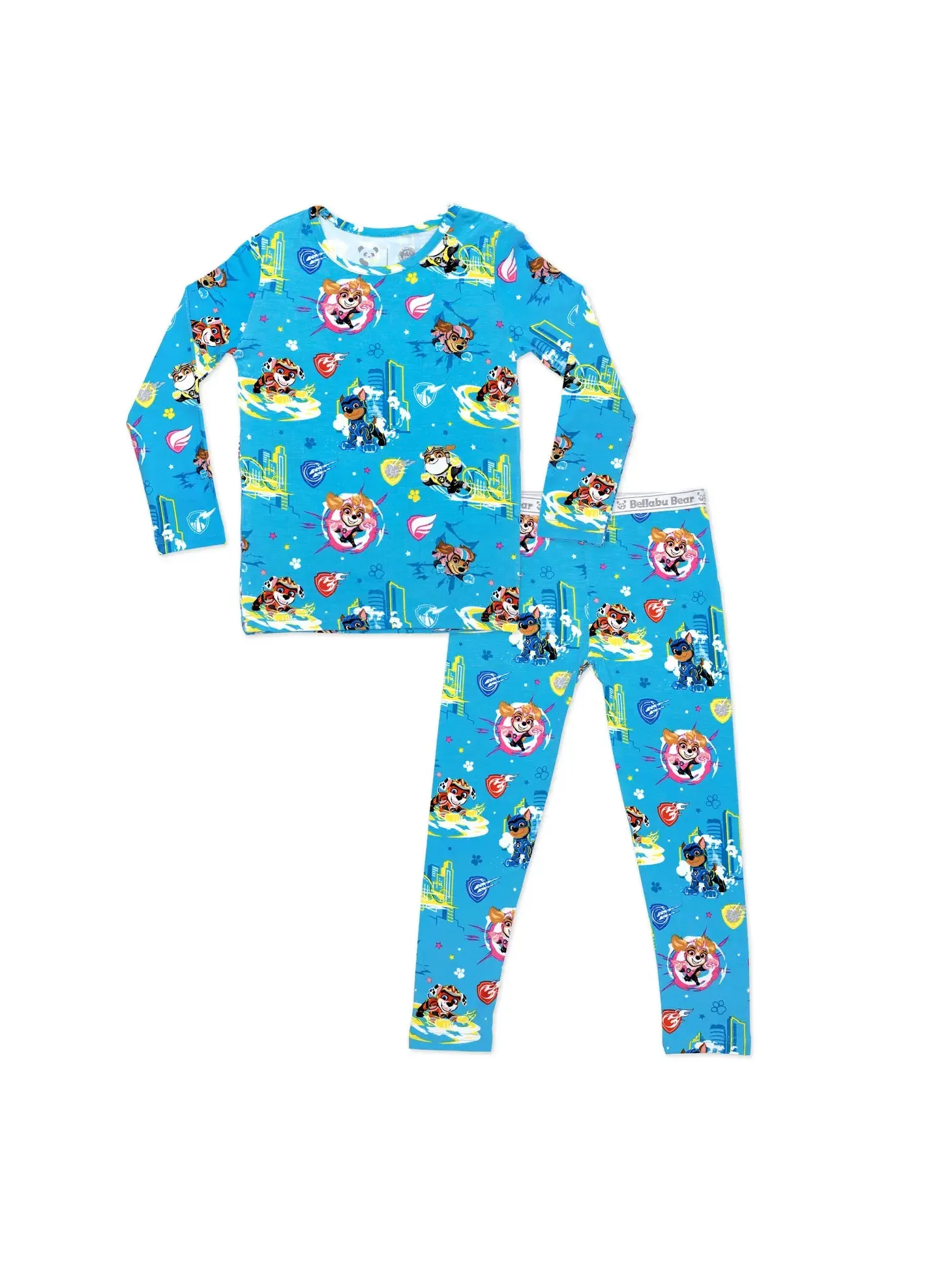 Bellabu Bear x Paw Patrol Mighty Movie - Mighty Pups Kids Bamboo Pajamas