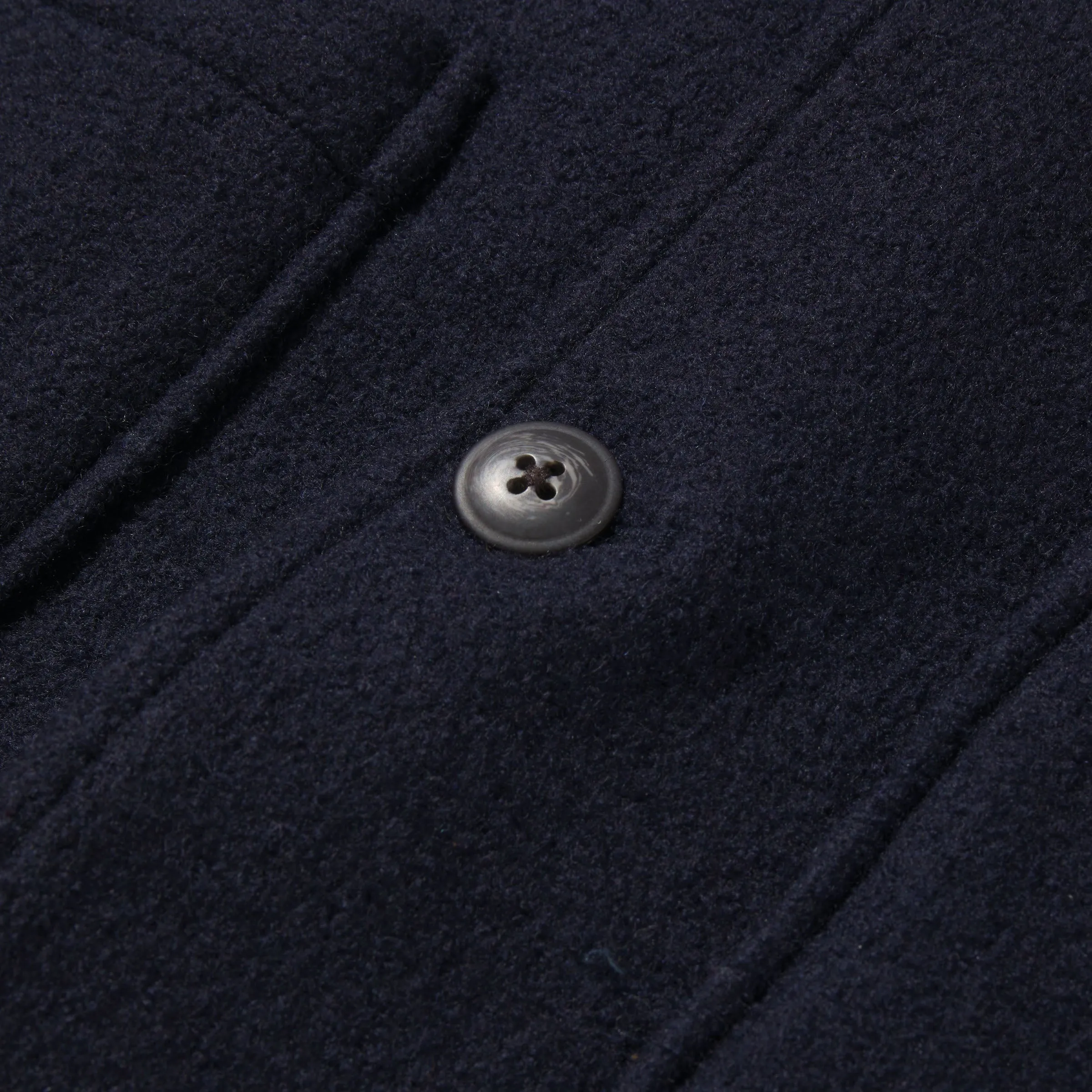 Burnham Knitted Wool Blazer - Navy