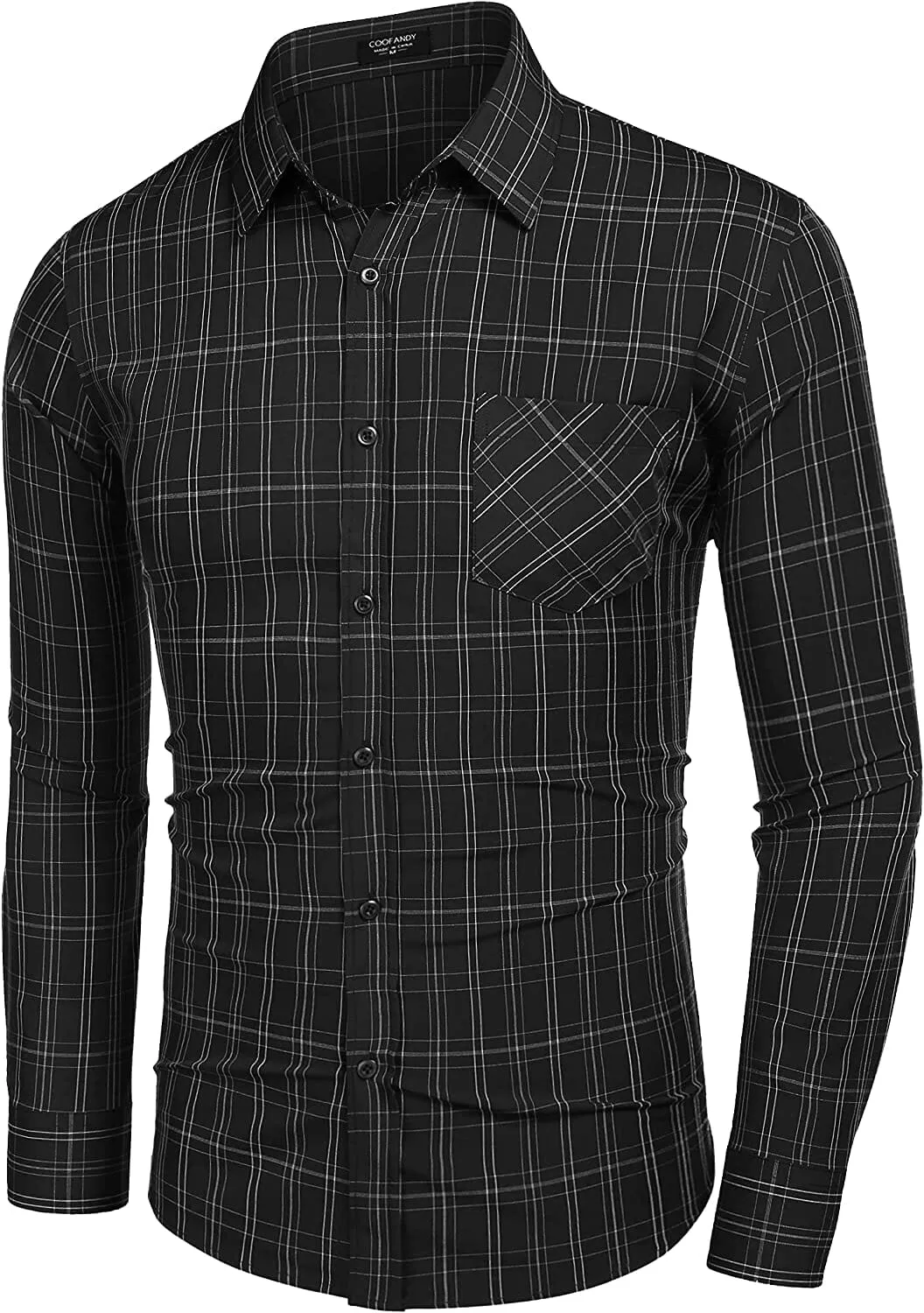 Business Button Up Plaid Shirts (US Only)