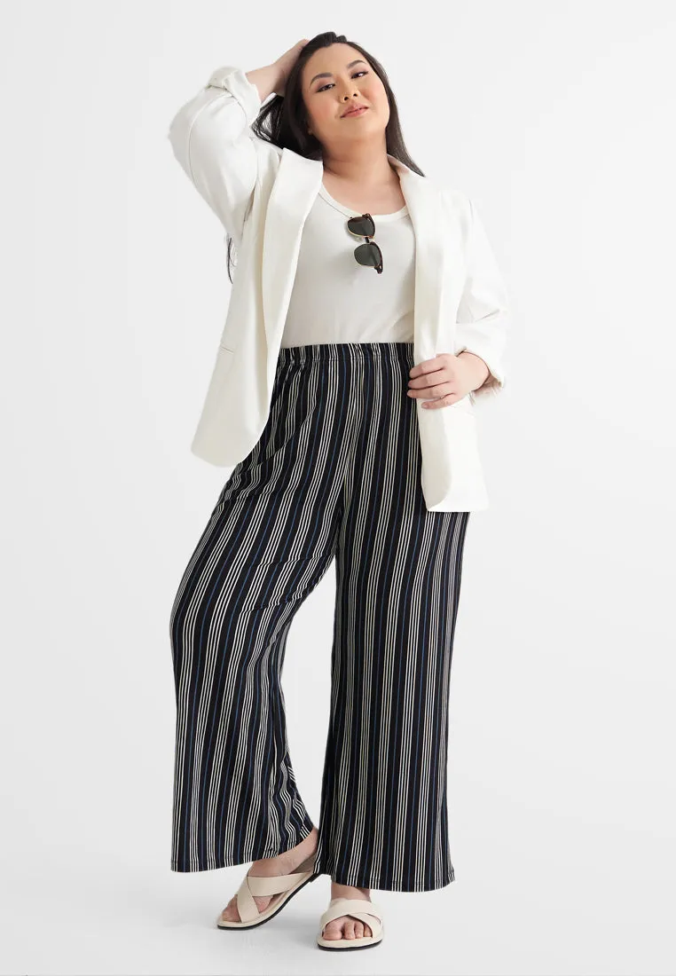 Cecilia Fun Printed Soft Ribbed Pants