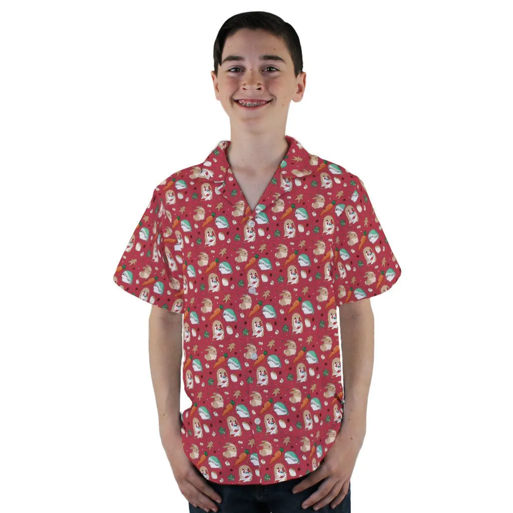 Cinnamon Anime Bunnies Youth Hawaiian Shirt