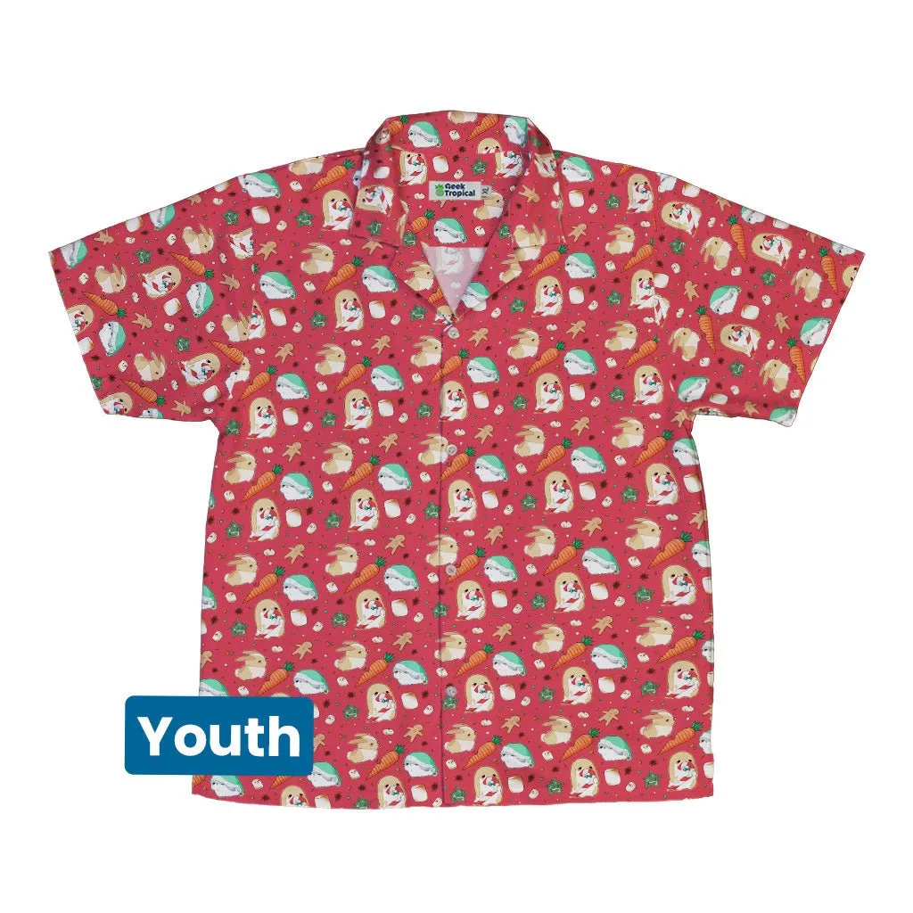 Cinnamon Anime Bunnies Youth Hawaiian Shirt