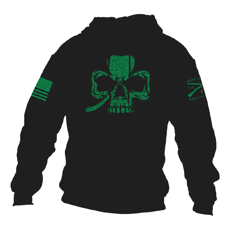 Clover Skull Hoodie - Black