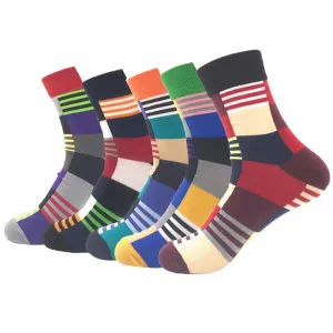 Colorful Crew Socks - Premium Cotton Fun