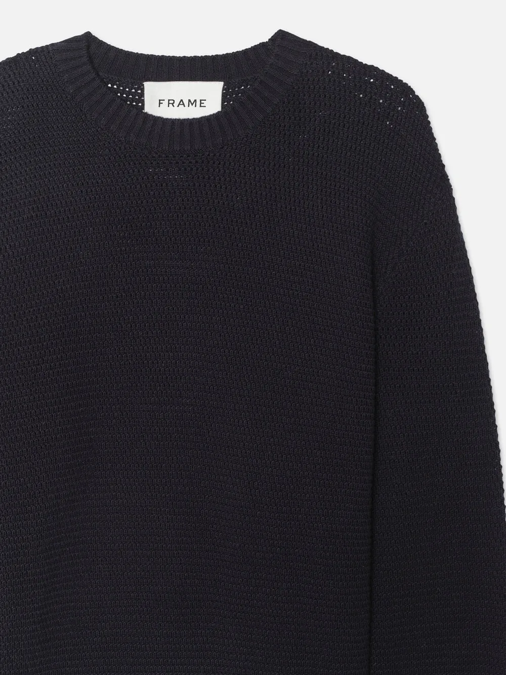 Cotton Blend Sweater -- Midnight Blue