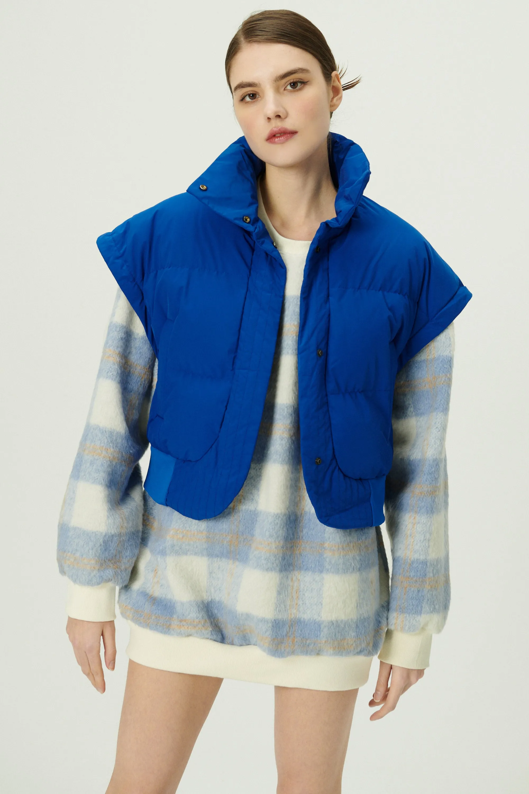 Cynlee Two-way Puffer Crop Jacket