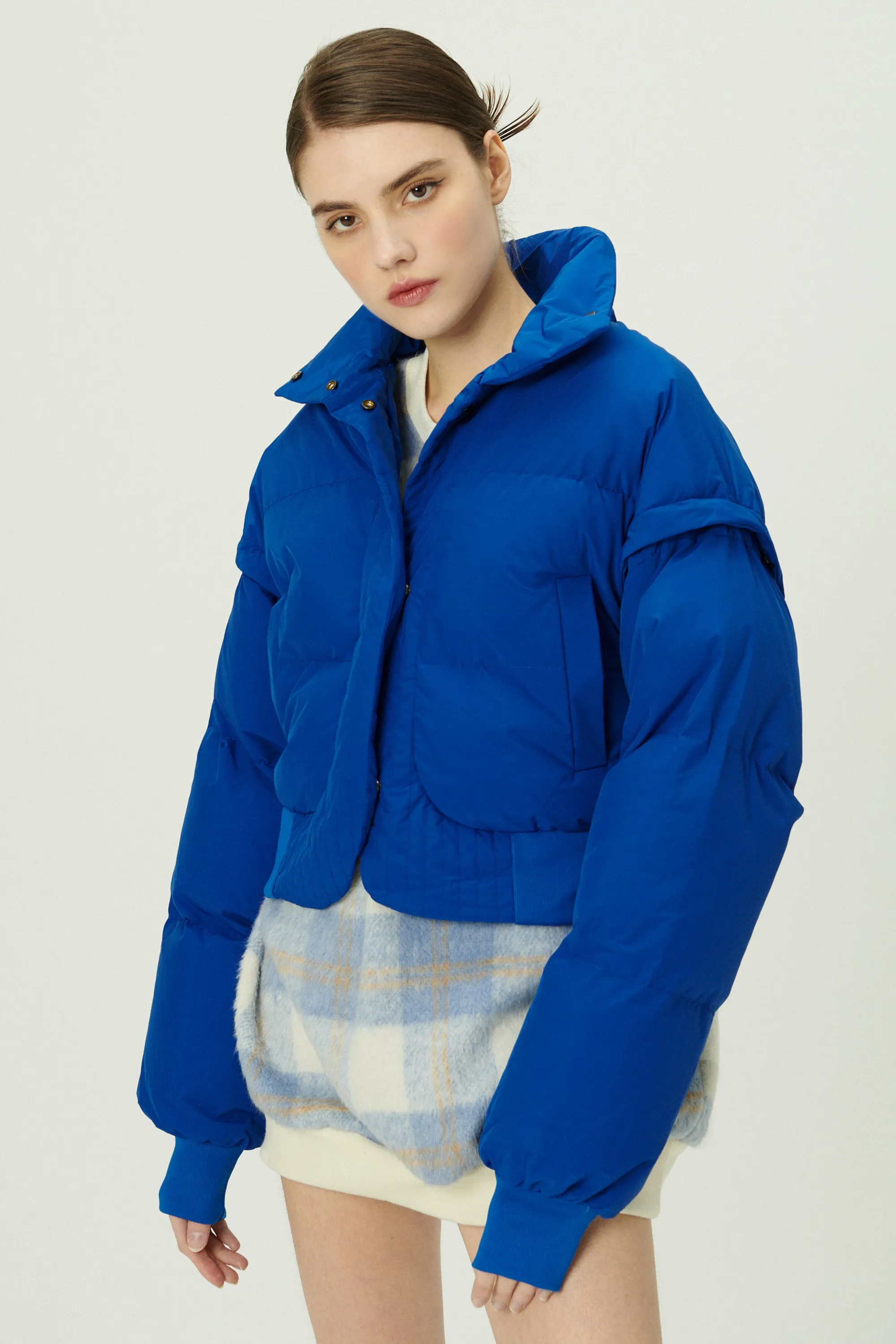 Cynlee Two-way Puffer Crop Jacket