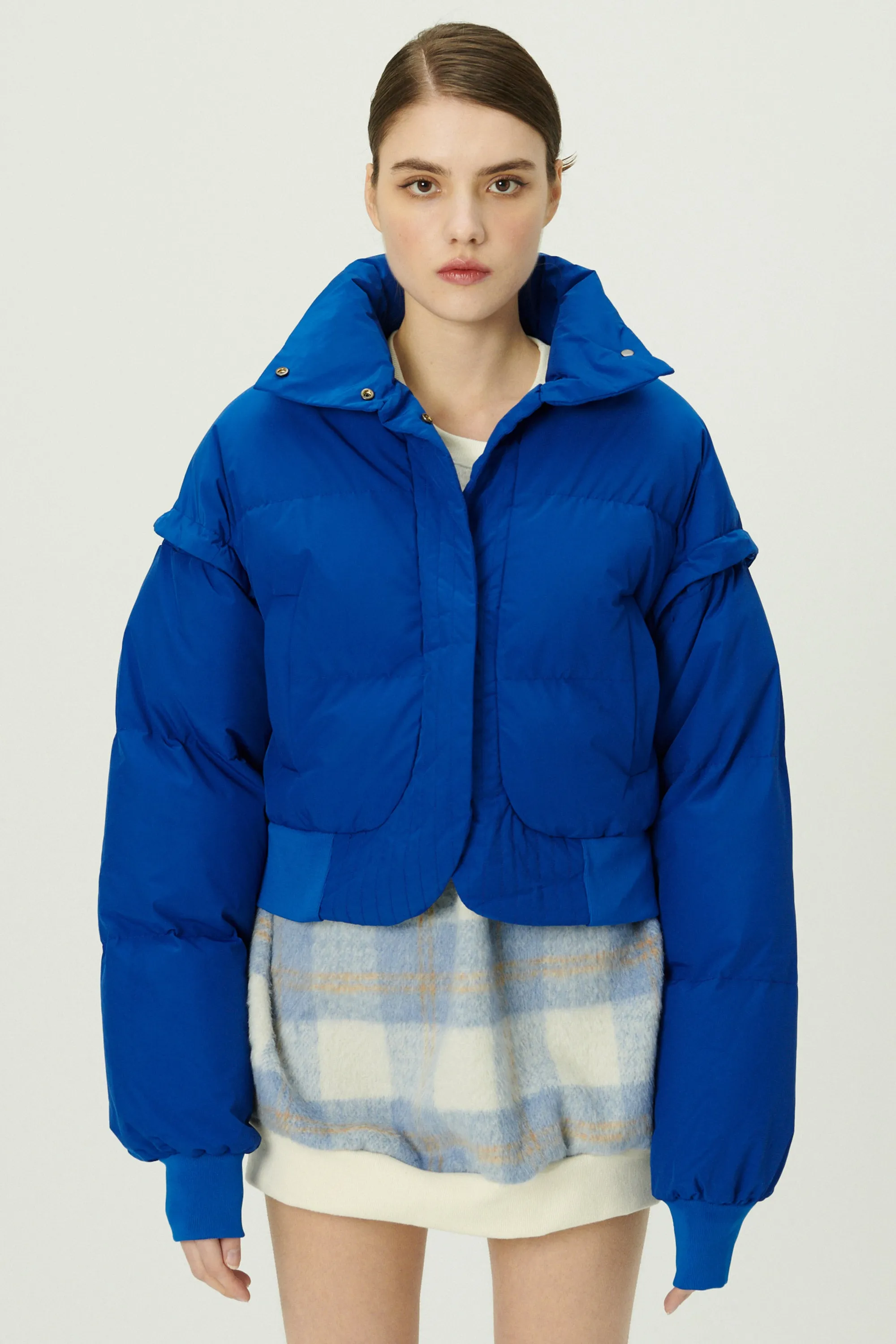 Cynlee Two-way Puffer Crop Jacket