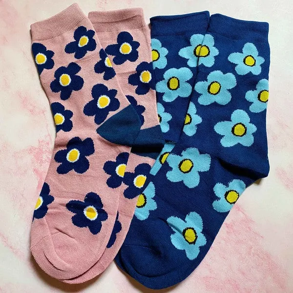 Daisy Socks Set Of 2 Pairs