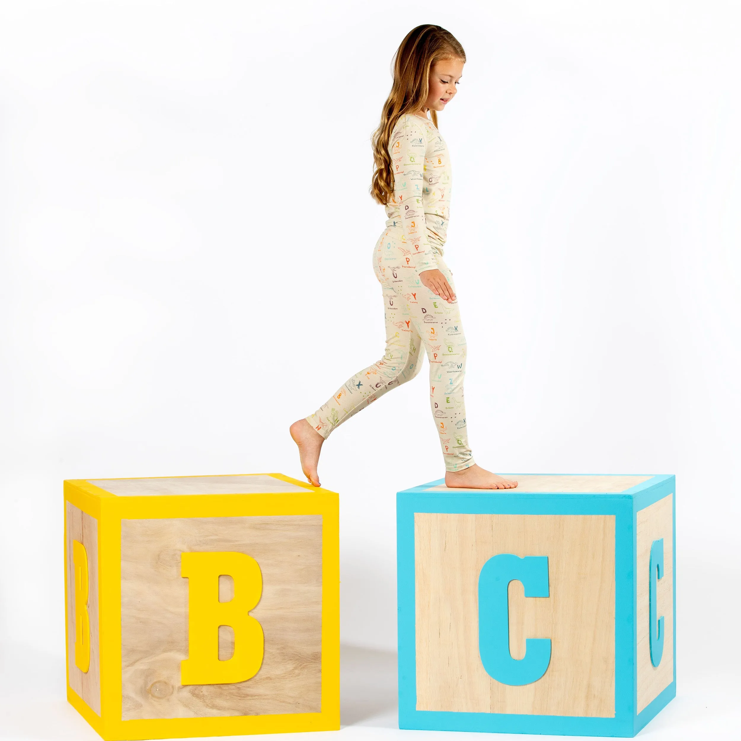 Dino ABC Bamboo Kids Pajamas