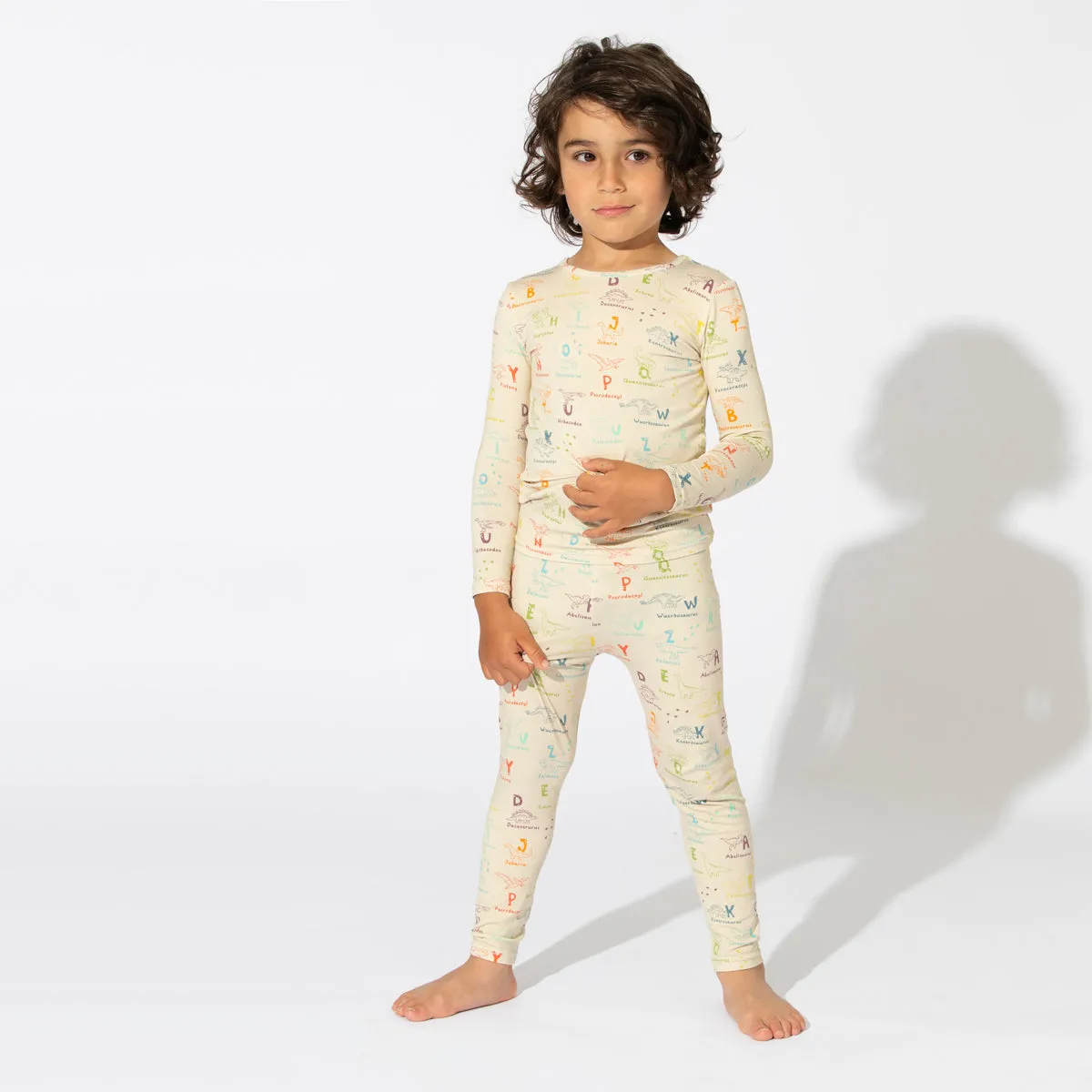 Dino ABC Bamboo Kids Pajamas