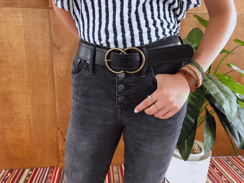 Double Circle Buckle Belt (5028)