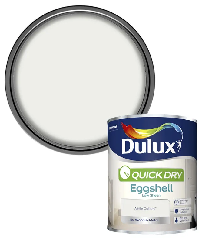 Dulux Quick Dry Eggshell Paint - 750ml