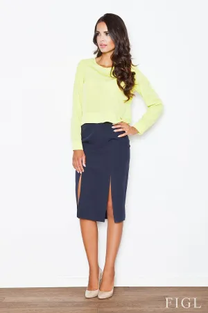 Elegant High-Waisted Slit Skirt - Your Essential Fashion Staple