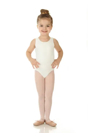 Elowel Kids Girls' Tank Leotard (Size 2-14 Years) White