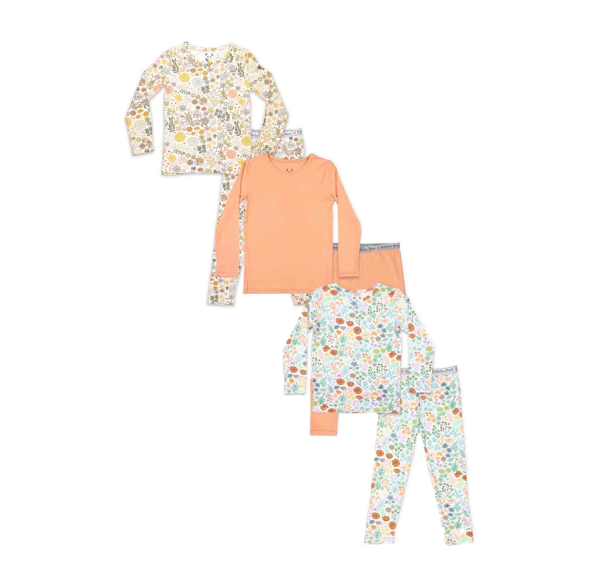 Flower Bliss Bundle - Bamboo Kids Pajamas