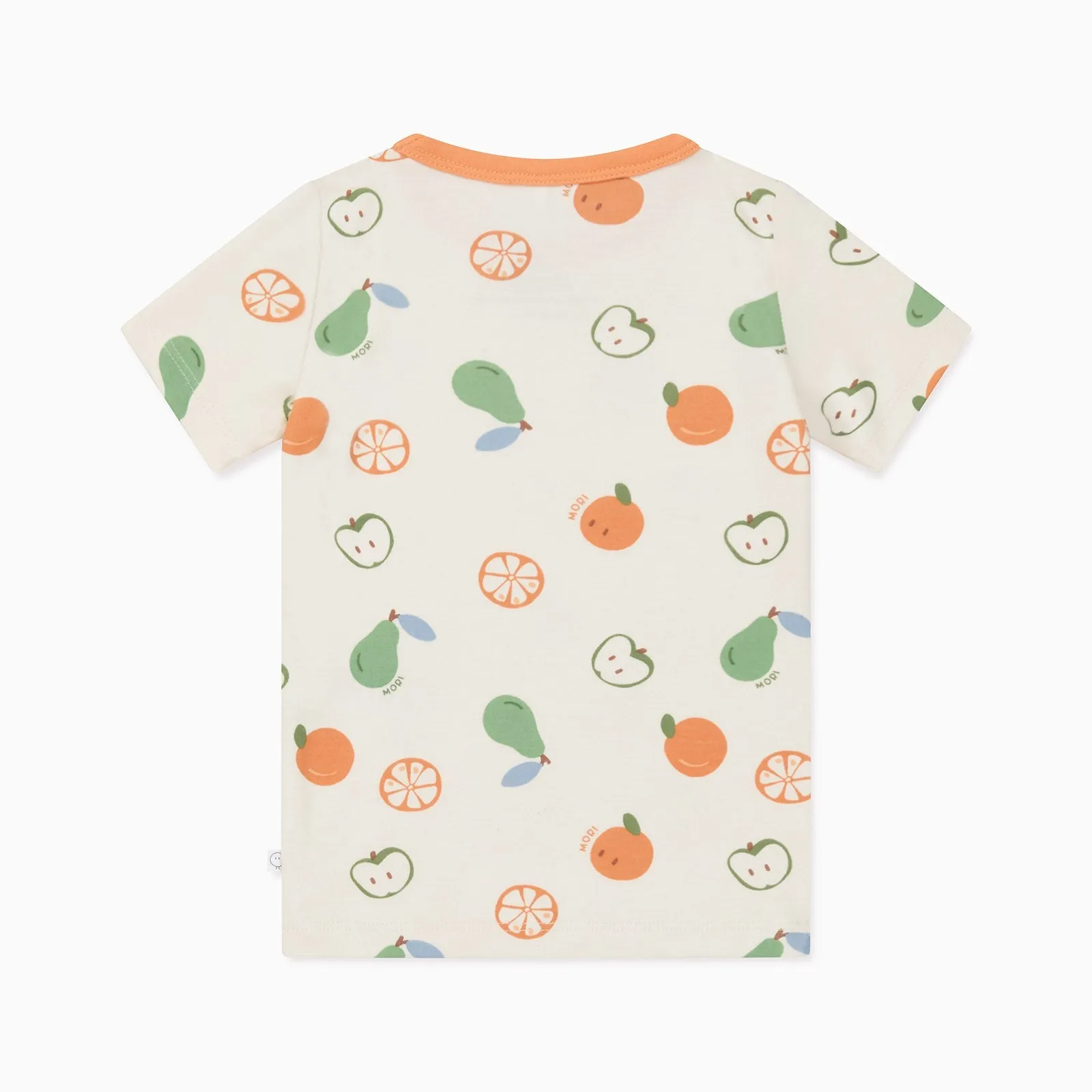 Fruit Print Short Sleeve Pajama Set