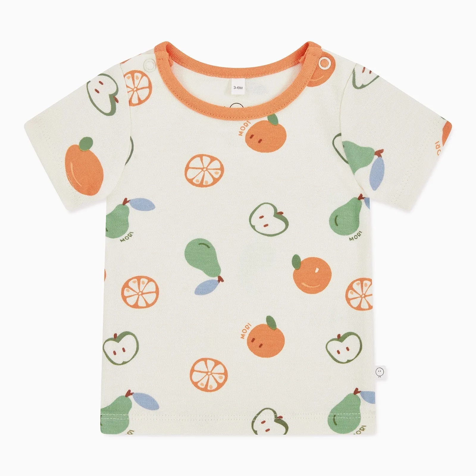 Fruit Print Short Sleeve Pajama Set