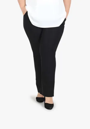 Gracie FLEXI Tall Version Straight Cut Pants - Black