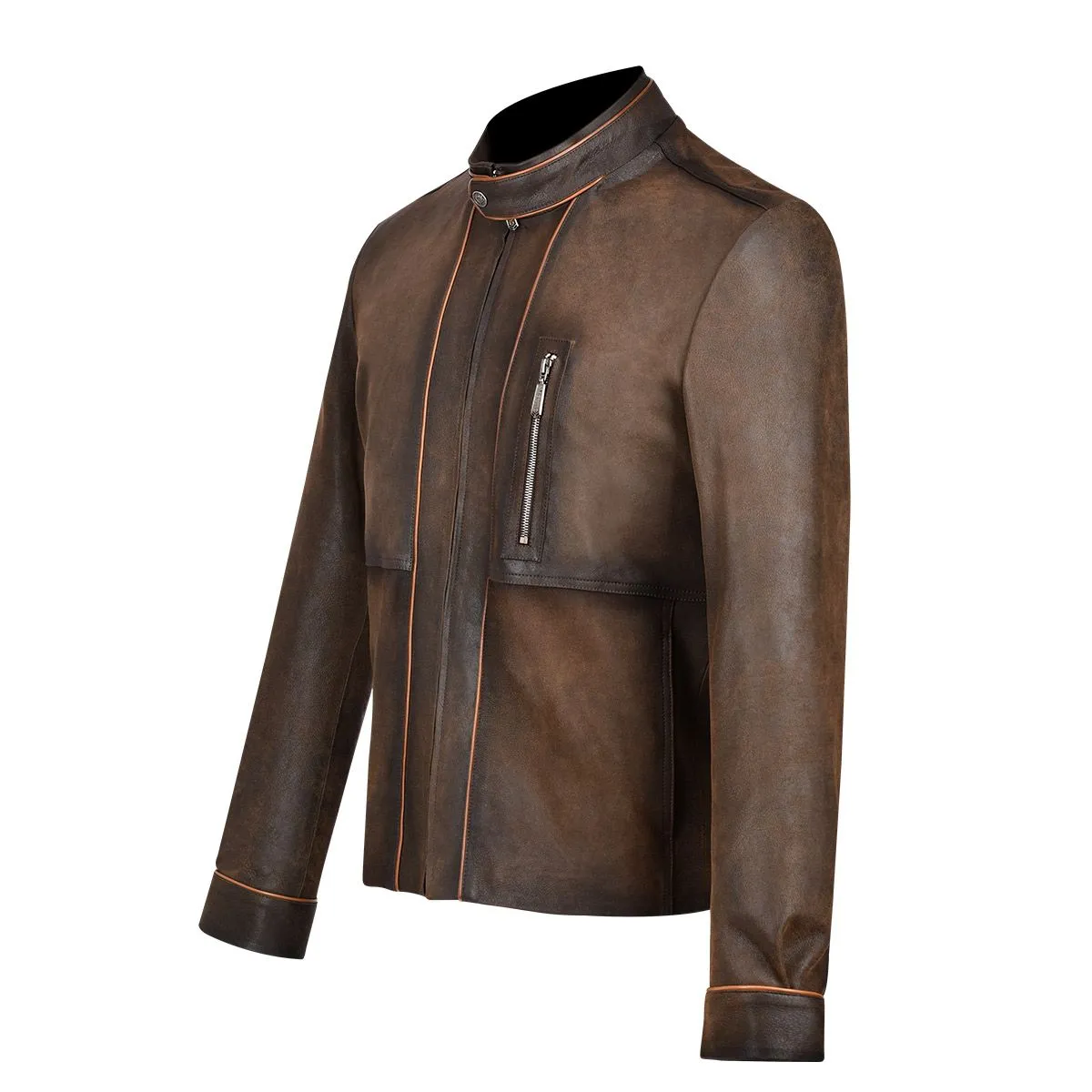 H291BOB - Cuadra honey casual fashion quilted ovine leather jacket for men