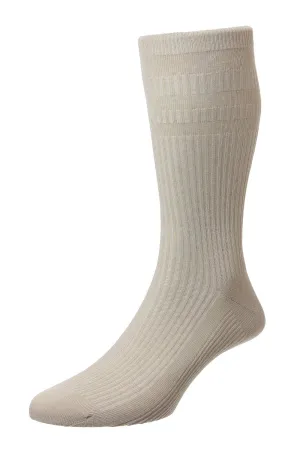 H.J. Hall Soft Top Beige Socks Beige